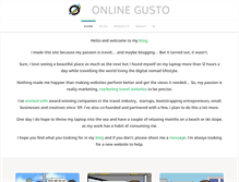 Tablet Screenshot of onlinegusto.com